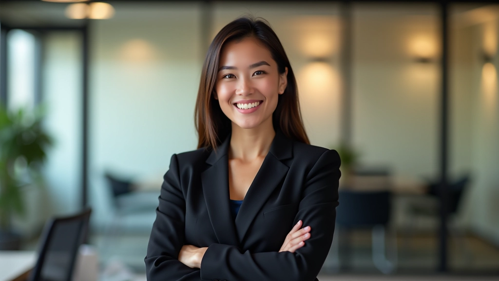 Confident professional demonstrating self-assured presence